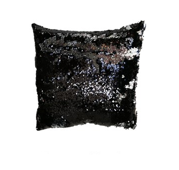 Povlak na polštář s flitry MAGIC 40 x 40 cm - černá / lesklá stříbrná Povlak na polštář s flitry MAGIC 40 x 40 cm - černá / lesklá stříbrná