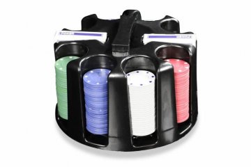 Poker set 200ks - Caddy - Otočný plastový stojan na žetony Poker set 200ks - Caddy - Otočný plastový stojan na žetony