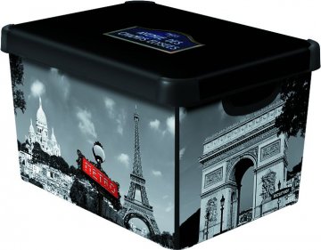 Úložný box s víkem- L - Paříž CURVER Úložný box s víkem- L - Paříž CURVER