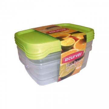 Set 3x plastová dóza TAKE AWAY FOODK 1,2l - zelené CURVER Set 3x plastová dóza TAKE AWAY FOODK 1,2l - zelené CURVER
