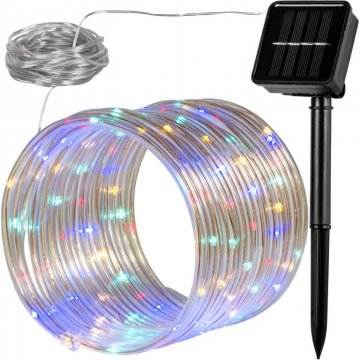 Solární světelná hadice - 100 LED, barevná Solární světelná hadice - 100 LED, barevná