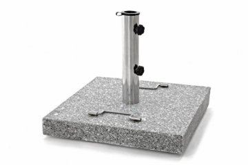 Stojan pro slunečníky - žula a ocel - 45 x 45 cm Stojan pro slunečníky - žula a ocel - 45 x 45 cm