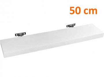 Nástěnná police STILISTA SALIENTO - bílá 50 cm Nástěnná police STILISTA SALIENTO - bílá 50 cm