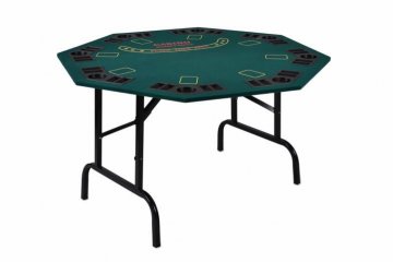 Skládací pokerový stůl pro 8 osob s držáky na nápoje Skládací pokerový stůl pro 8 osob s držáky na nápoje