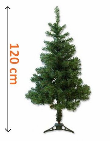 Umělý vánoční strom - 1,2 m, tmavě zelený Umělý vánoční strom - 1,2 m, tmavě zelený