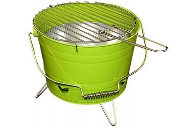 Mini BBQ gril vědro zelený Mini BBQ gril vědro zelený
