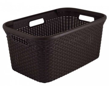 Koš na prádlo RATTAN STYLE 45 l hnědý CURVER Koš na prádlo RATTAN STYLE 45 l hnědý CURVER