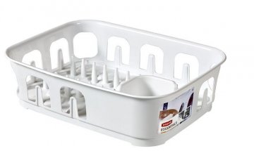 Odkapávač nádobí ESSENTIALS obdélník - bílý CURVER Odkapávač nádobí ESSENTIALS obdélník - bílý CURVER