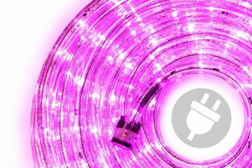 LED světelný kabel - 240 diod, 10 m, růžový LED světelný kabel - 240 diod, 10 m, růžový