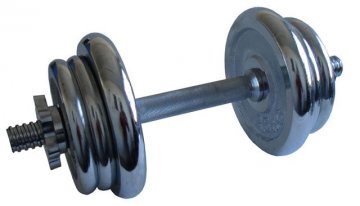 Činka nakládací, jednoruční, chromová - 11 kg Činka nakládací, jednoruční, chromová - 11 kg