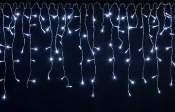Vánoční světelný déšť 400 LED studená bílá - 10 m Vánoční světelný déšť 400 LED studená bílá - 10 m