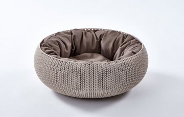 Pelíšek pro malá plemena KNIT - pískový CURVER Pelíšek pro malá plemena KNIT - pískový CURVER