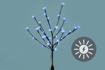 Zahradní květinový strom Garth s 36 LED diodami a solárním panelem bílé LED diody Zahradní květinový strom Garth s 36 LED diodami a solárním panelem bílé LED diody