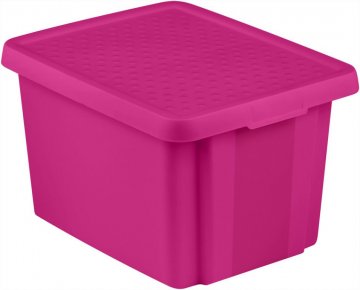 Úložný box s víkem 26L - fialový CURVER Úložný box s víkem 26L - fialový CURVER