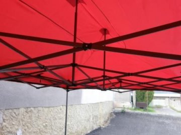 Zahradní párty stan DELUXE nůžkový - 3 x 3 m červená Zahradní párty stan DELUXE nůžkový - 3 x 3 m červená