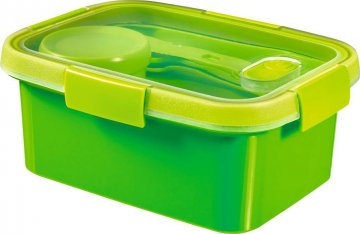 Dóza s příborem, táckem a kelímkem SMART TO GO 1,2L - zelená Dóza s příborem, táckem a kelímkem SMART TO GO 1,2L - zelená