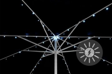 Solární řetěz pro osvětlení slunečníku - 72 LED Solární řetěz pro osvětlení slunečníku - 72 LED