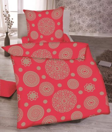 Ložní povlečení Mandala vínová 100% bavlna Ložní povlečení Mandala vínová 100% bavlna