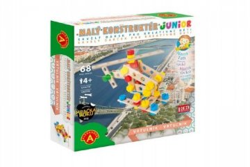 Malý konstruktér junior vrtulník 68 dílků dřevěná stavebnice v krabici 24,5x25x6cm Malý konstruktér junior vrtulník 68 dílků dřevěná stavebnice v krabici 24,5x25x6cm