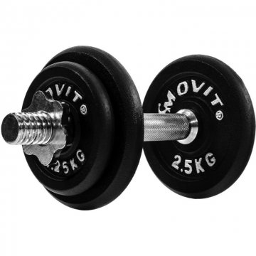 Jednoruční litinová činka MOVIT 10 kg Jednoruční litinová činka MOVIT 10 kg