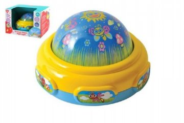 Lampička/ promítačka na zeď plast 15cm na baterie se světlem a zvukem v krabičce 24x16,5cm Lampička/ promítačka na zeď plast 15cm na baterie se světlem a zvukem v krabičce 24x16,5cm