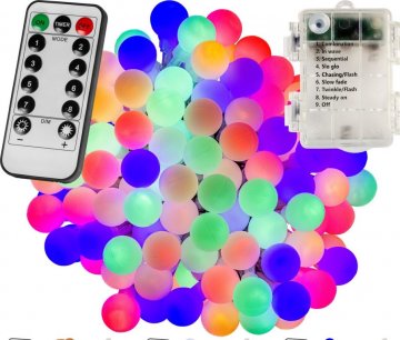Párty LED osvětlení 5 m - barevné 50 diod - BATERIE Párty LED osvětlení 5 m - barevné 50 diod - BATERIE