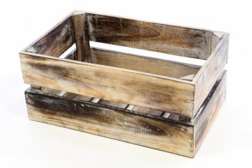 Dřevěná bedýnka VINTAGE DIVERO hnědá - 44 x 28 x 19 cm Dřevěná bedýnka VINTAGE DIVERO hnědá - 44 x 28 x 19 cm
