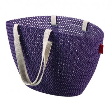 Taška nákupní,pikniková bag imitace háčkování - fialová CURVER Taška nákupní,pikniková bag imitace háčkování - fialová CURVER