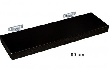 Nástěnná police STILISTA SALIENTO - hnědočerná 90 cm Nástěnná police STILISTA SALIENTO - hnědočerná 90 cm