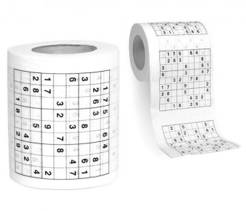 Toaletní papír se sudoku Toaletní papír se sudoku