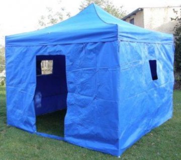 Zahradní párty stan CLASSIC nůžkový + boční stěny II. - 3 x 3 m modrý Zahradní párty stan CLASSIC nůžkový + boční stěny II. - 3 x 3 m modrý