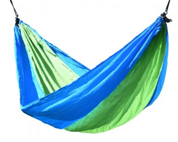Houpací síť NYLON 275x137cm zeleno-modrá Houpací síť NYLON 275x137cm zeleno-modrá