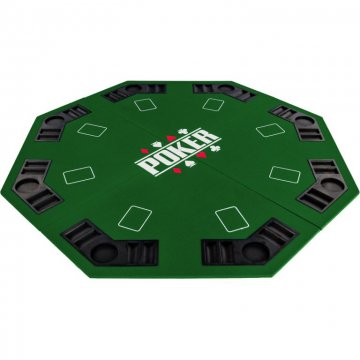 GamesPlanet® Skládací pokerová podložka, zelená