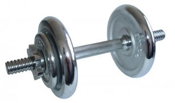 Činka nakládací, jednoruční - 8,5 kg - chromované kotouče Činka nakládací, jednoruční - 8,5 kg - chromované kotouče