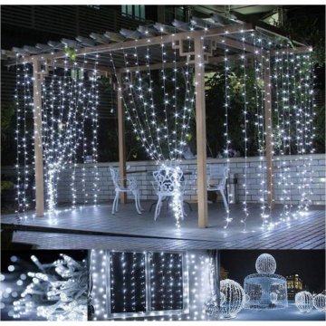 Vánoční světelný závěs - 3x3 m, 300 LED, studeně bílý Vánoční světelný závěs - 3x3 m, 300 LED, studeně bílý