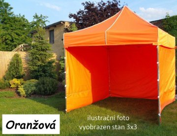 TRADGARD Zahradní párty stan PROFI STEEL 3 x 6 m, oranžový