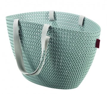Taška nákupní,pikniková bag,imitace háčkování - šedomodrá CURVER Taška nákupní,pikniková bag,imitace háčkování - šedomodrá CURVER