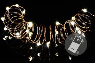 Vánoční světelný řetěz - 10 MINI LED, teple bílý Vánoční světelný řetěz - 10 MINI LED, teple bílý