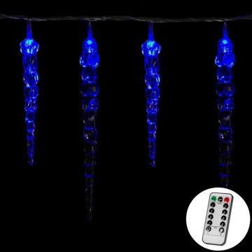 Vánoční dekorativní osvětlení - rampouchy - 40 LED modrá + ovladač Vánoční dekorativní osvětlení - rampouchy - 40 LED modrá + ovladač