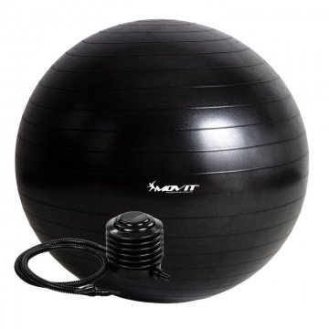 Gymnastický míč MOVIT s pumpou - 85 cm - černý Gymnastický míč MOVIT s pumpou - 85 cm - černý
