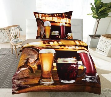 Ložní 3D povlečení BEER Ložní 3D povlečení BEER