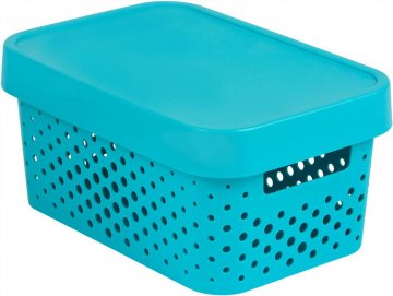 Úložný box INFINITY DOTS 4,5L - modrý Úložný box INFINITY DOTS 4,5L - modrý