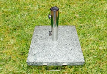 Stojan na slunečník - žula / nerezová ocel, 40 kg Stojan na slunečník - žula / nerezová ocel, 40 kg