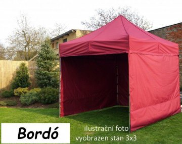 Zahradní párty stan PROFI STEEL 3 x 4,5 - bordó Zahradní párty stan PROFI STEEL 3 x 4,5 - bordó