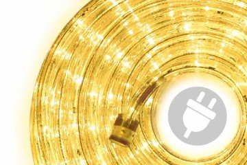LED světelný kabel - 240 diod, 10 m, žlutý LED světelný kabel - 240 diod, 10 m, žlutý