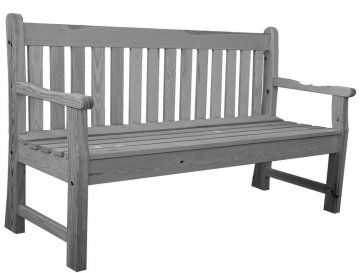 Zahradní lavice LONDON šedá - 150 cm Zahradní lavice LONDON šedá - 150 cm