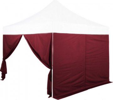 Sada 2 bočních stěn na stany INSTENT PRO 3 x 3 m -burgundská Sada 2 bočních stěn na stany INSTENT PRO 3 x 3 m -burgundská