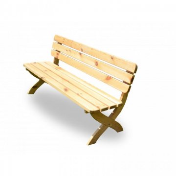 Zahradní dřevěná lavice STRONG přírodní FSC 150 cm Zahradní dřevěná lavice STRONG přírodní FSC 150 cm