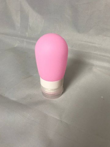 Cestovní silikonová lahvička na tekutiny - Růžová - 38 ml Cestovní silikonová lahvička na tekutiny - Růžová - 38 ml