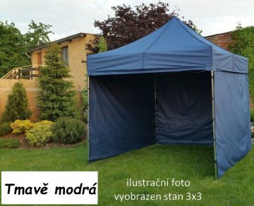 Zahradní párty stan PROFI STEEL 3 x 6 m, tmavě modrý